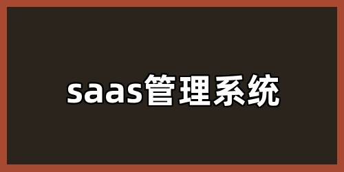 saas管理系统